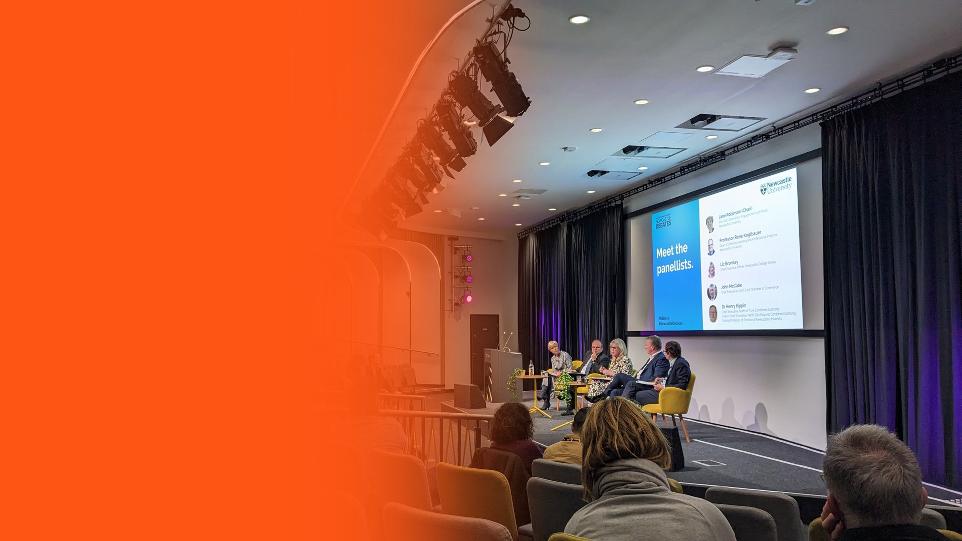 Newcastle Debates panel, October 2023